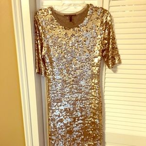Bcbg sequined cocktail dress